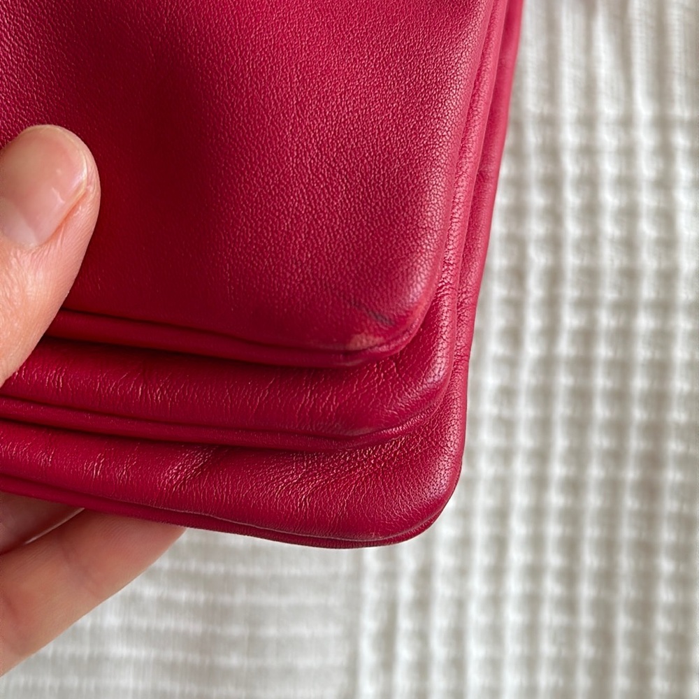 Celine trio large fushia dark pink shoulder bag - Picture 9 of 16